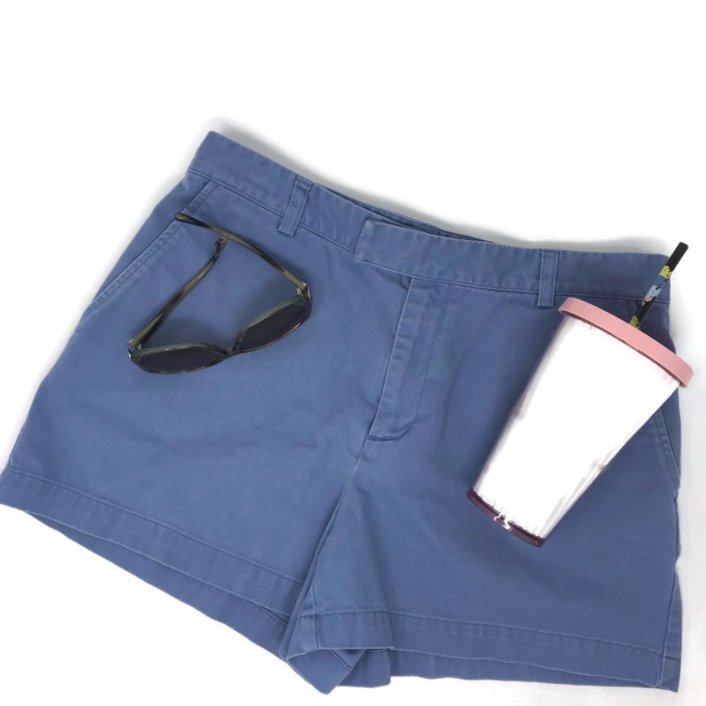 Ralph Lauren Sport High Rise Shorts Blue 100% Cotton Size 8